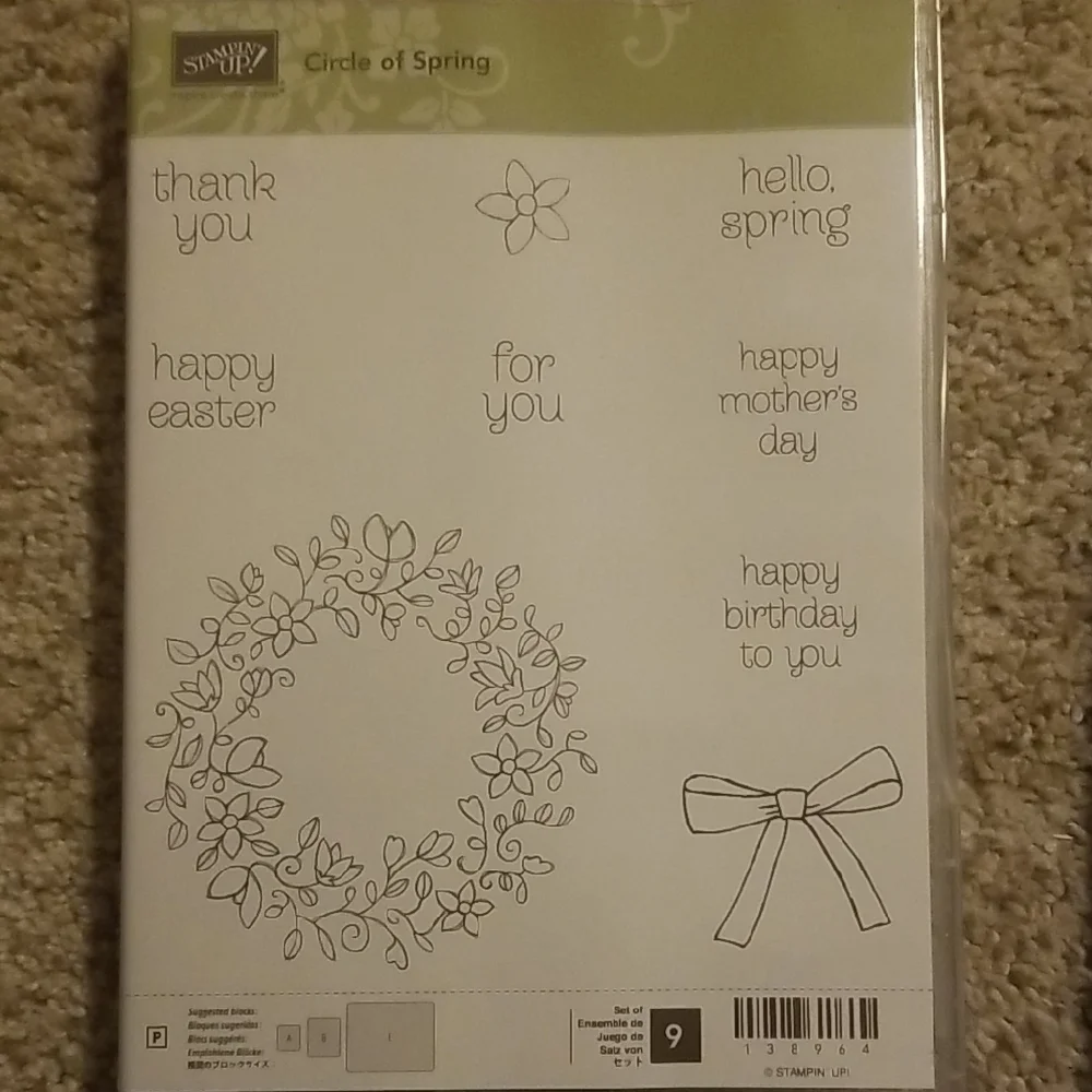 Stampin' Up! Circle of Spring Stamp Set.